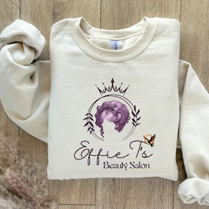 Effie T's Beauty Salon Sweatshirt Stay Warm in District 12 during the Panem Viscous Game of Hungry People Gift for Her Support District 12