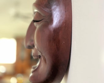 Rare Mahogany Mask - Hand Carved  XXL Size for Wall Hanging