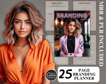 MRR Branding Planner | Branding Planner & Workbook with Master Resell Rights | Brand Strategy | Small Business Branding | Branding Workbook