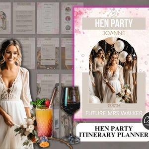Hen Party Reiseplan | Hen Party Reiseplaner mit Master Wiederverkaufsrechten | Hen Party Planner PLR Done-For-You DFY