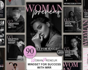 Womanpreneur Votre état d'esprit pour réussir avec le modèle MRR + Canva
