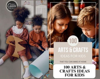 100 Kids Arts & Crafts Ideas | 100 arts and crafts Ideas ebook with Master Resell Rights | kids Arts and Crafts PLR Done-For-You DFY