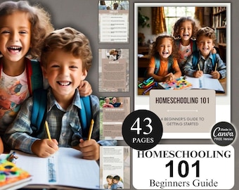 Guía básica de educación en el hogar para principiantes en formato libro electrónico / Educación en el hogar para niños de jardín de infantes con derechos de reventa maestra / Educación en el hogar 101 PLR listo para usar DFY