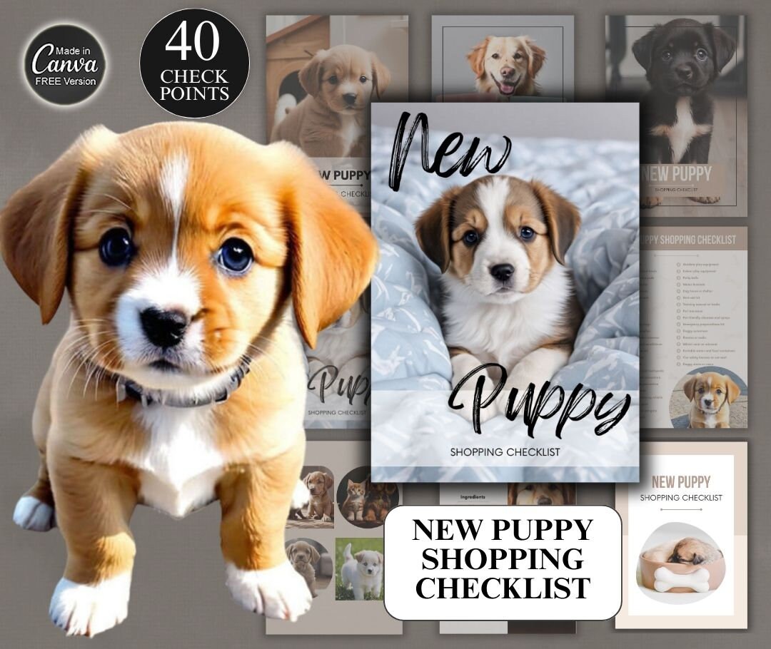 New Puppy Shopping Checklist With Master Resell Rights | Dog Shopping ...