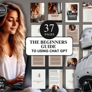Chat GPT Beginners Guide + Canva Template + MRR