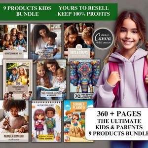 Ultimatives Kinderprodukt-Bundle MRR Plr | Canva Vorlage | Kids & Eltern Produkte Bundle, Kids | Eltern Journals, Journals Trackers PLR MRR