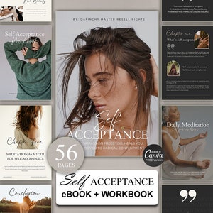 Master Resell Rights Self Acceptance eBook + Workbook + Canva Template