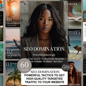 SEO Domination ebook with Master Resell Rights + Canva Template