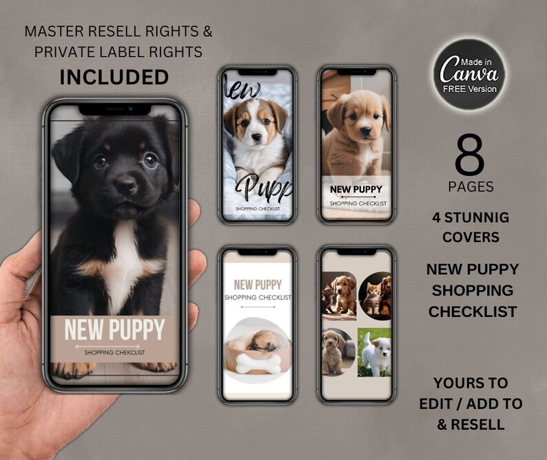 New Puppy Shopping Checklist With Master Resell Rights | Dog Shopping ...