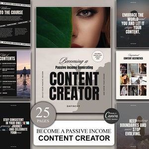 Become a Passive Income Generating Content Creator With MRR + Canva Template