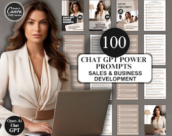 Chat GPT Suggerimenti per lo sviluppo aziendale e le vendite X 100 + modello Canva + MRR