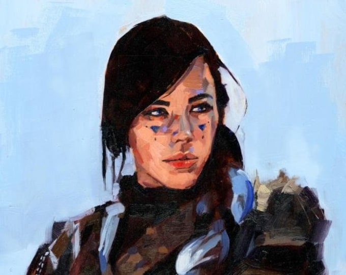 Featured listing image: Alex Zedra Portrait | High-Quality Semi-Gloss Art Print | Premium Wall Decor | Gamer & Streamer Gift | Home Office Artwork