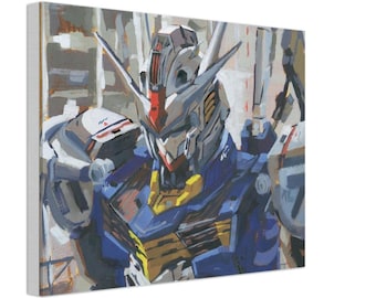 Gundam Aerial Canvas Print | Mecha Anime Collector Art | Wall Decor