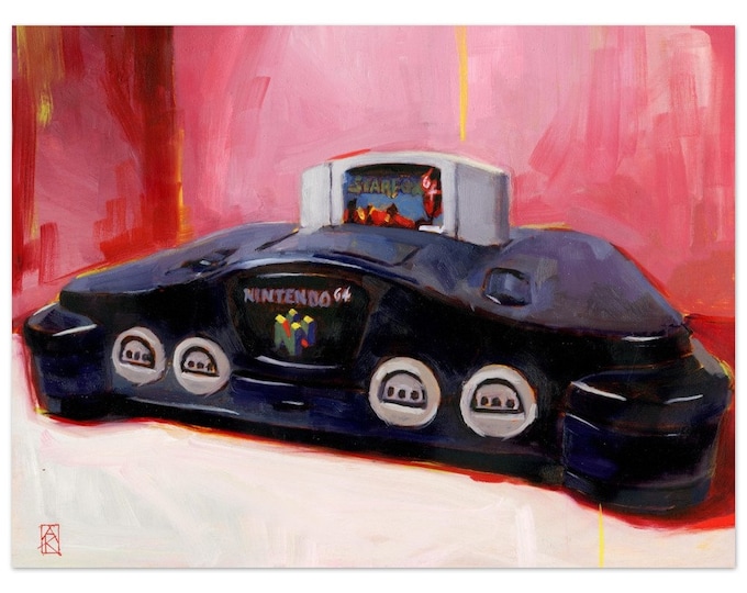 Featured listing image: N64 StarFox 64 Premium Semi-Glossy Print – High-Quality Nintendo Art with Vibrant Colors and Retro Gaming Detail