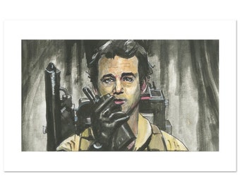 Photo Dédicacée Bill Murray 8x10 - Ghostbusters Dr. Peter Venkman - Signée