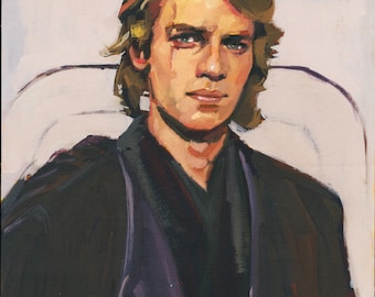 Anakin Skywalker Poster | Hayden Christensen Inspired Wall Art | Collector Gift