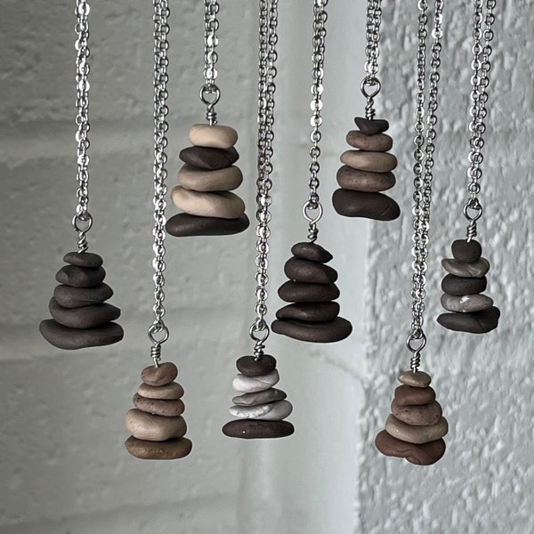 Cairn Necklace: Earth Colors