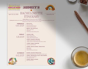 70s Bachelorette Itinerary