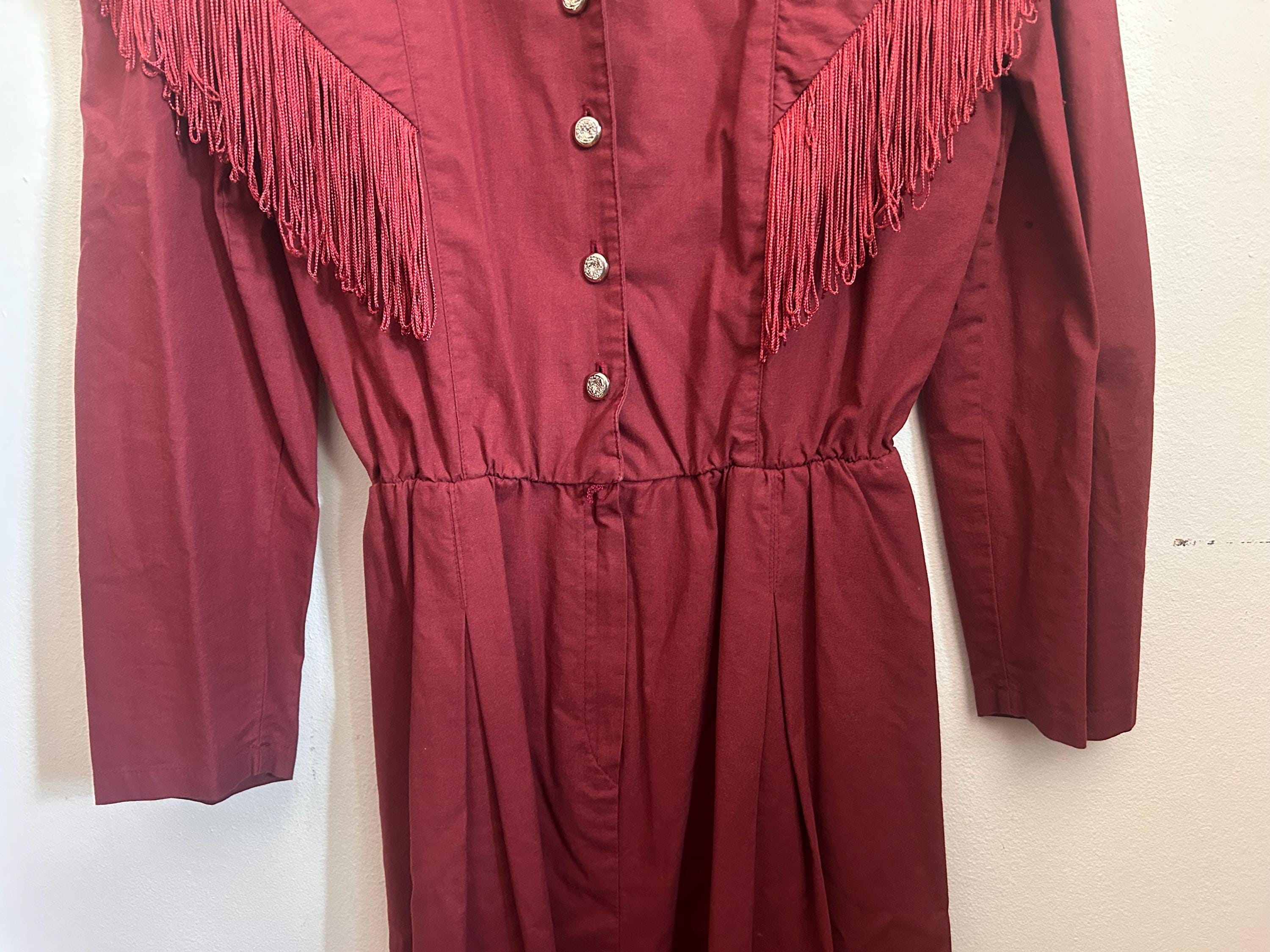 open lace back dress Red fringe mini dress – Judy Sanderson main image 0