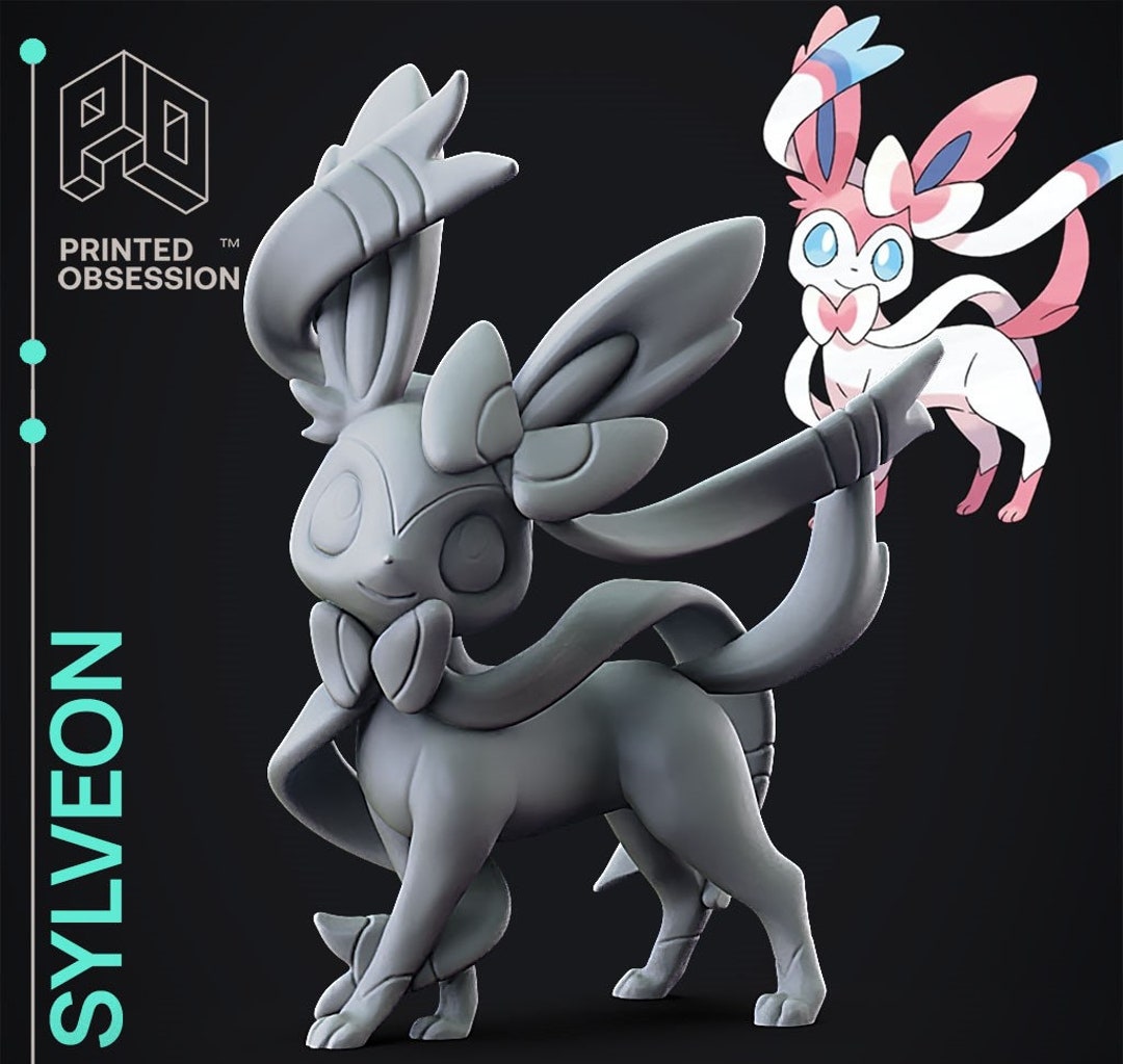 Sylveon Pokemon Stl 3d Printing Files - Etsy