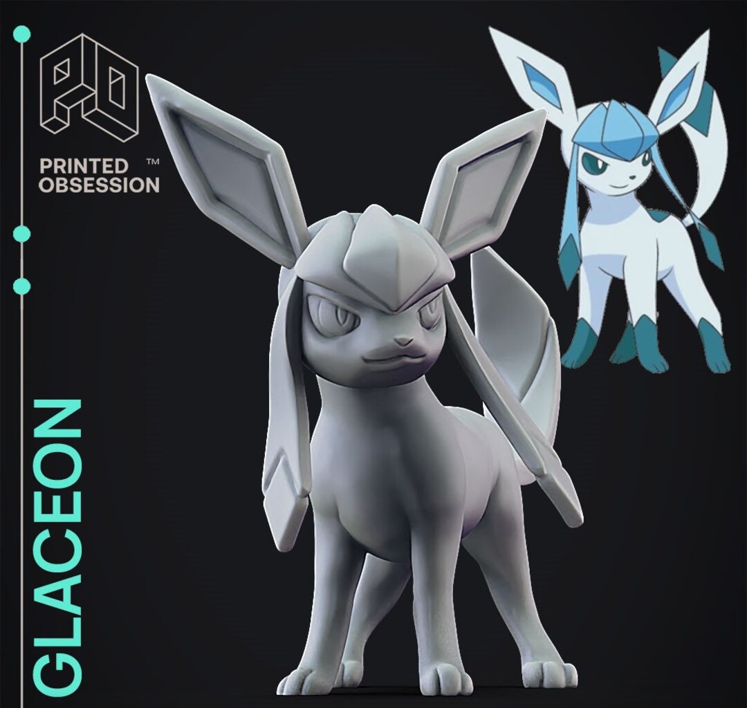 Glaceon Pokemon Stl 3d Printing Files - Etsy
