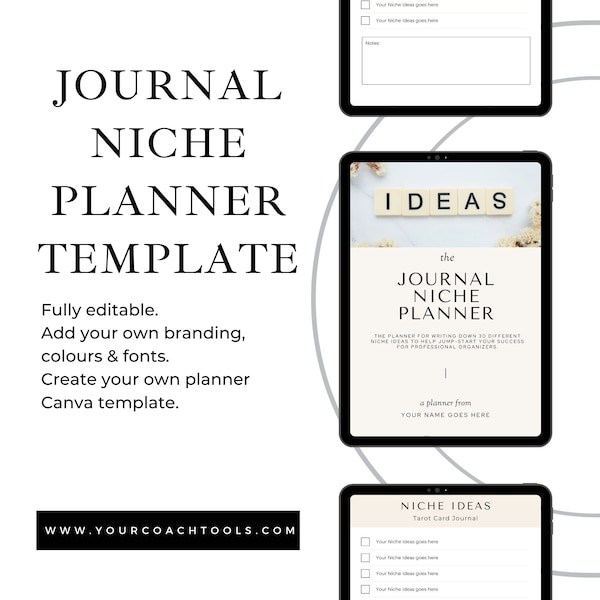 Niche Planner Template, Coaching Planner, INSTANT DOWNLOAD, Coaching Tools, Coaching Niche, Therapy Niche, Social Media Planning, Template