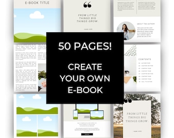 Edytowalny szablon e-booka | Szablon skoroszytu dla trenerów | Lead Magnet | Skoroszyt kreatora kursów | Możliwość dostosowania w szablonie Canva