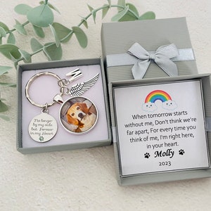 Personalized Dog photo Keyring ,Personalized pet memorial photo Gift, Pet Loss gift, Pet Sympathy Gift, Cat memorial, Pet Bereavement Gift