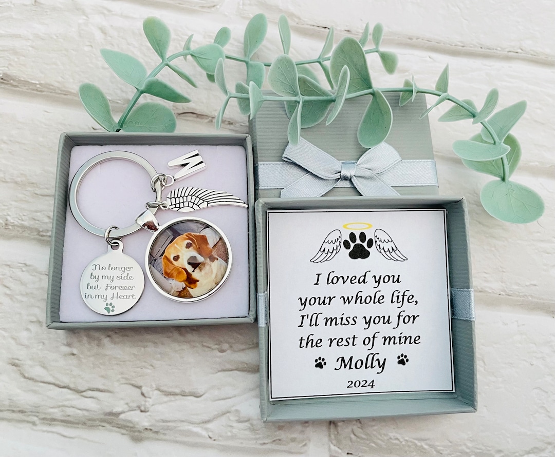 Personalized Pet Memorial Gift Photo Keyring: Dog Pet Loss , Sympathy ...