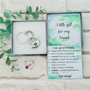 Friendship Gift: Long Distance, Thinking of You, Missing You, Friend Keepsake, Bestie, Christmas, Birthday