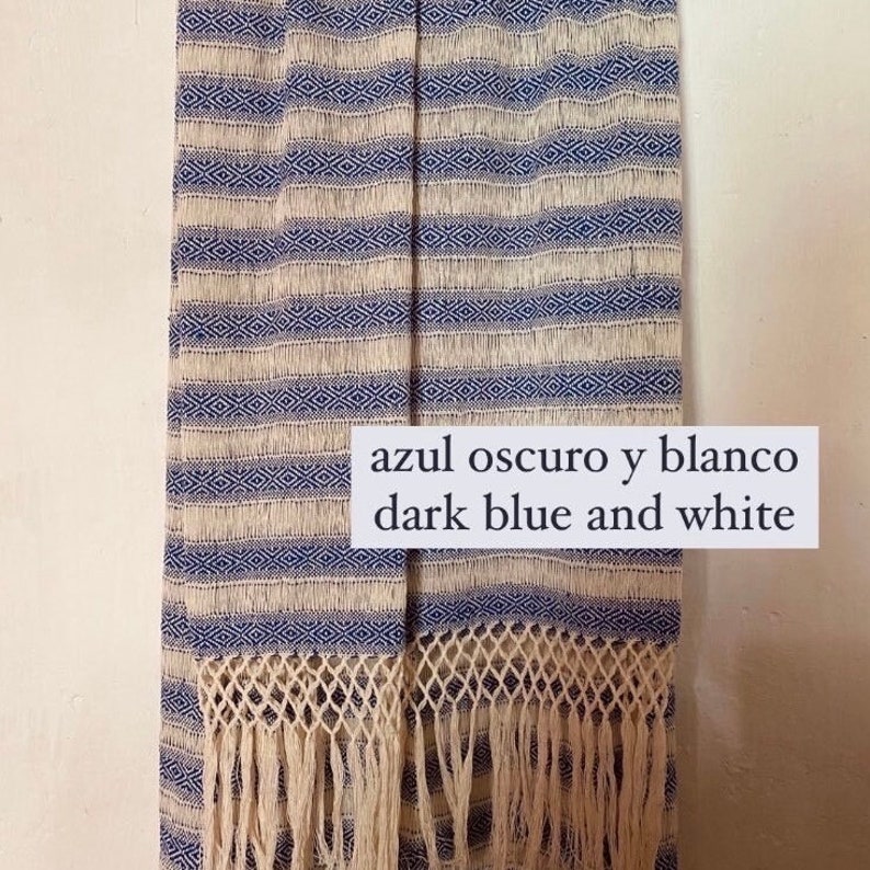 7 mexican rebozos bulk purchase handmade in Oaxaca 100% cotton choose between two types: calado or tupido image 7