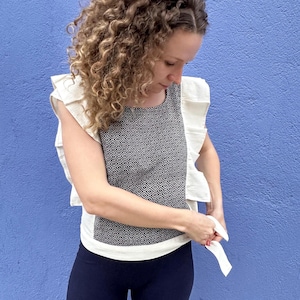 Mexican blouse Tupido • 100% cotton • handmade in Oaxaca