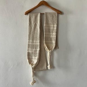 Mexican belt Faja PALMITA • 100% cotton • handmade in Oaxaca • two sizes image 4
