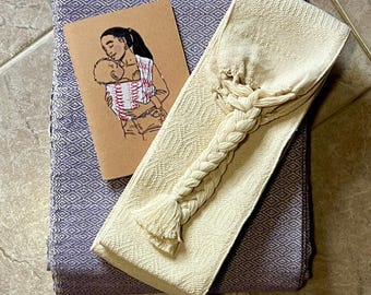 The postpartum kit • rebozo, faja, postpartum journal •  handmade in Oaxaca