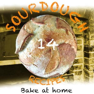 14 Recipes Sourdough Bread,  Artisan Bread Recipe, Original Sourdough Recipe, Bread Recipe Printable