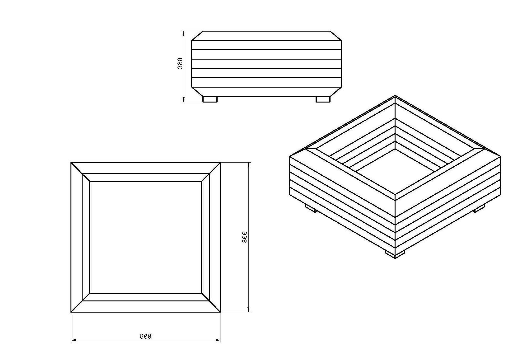 Set Plan Box Wooden Planter Box Digital Plans With Step by Step - Etsy