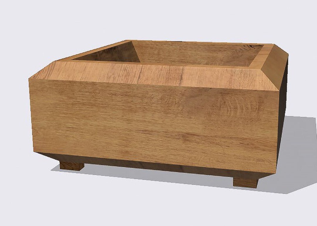 Wooden Planter Box Digital Plans With Step by Step - Etsy