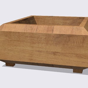 Wooden Planter Box Digital Plans with Step By Step