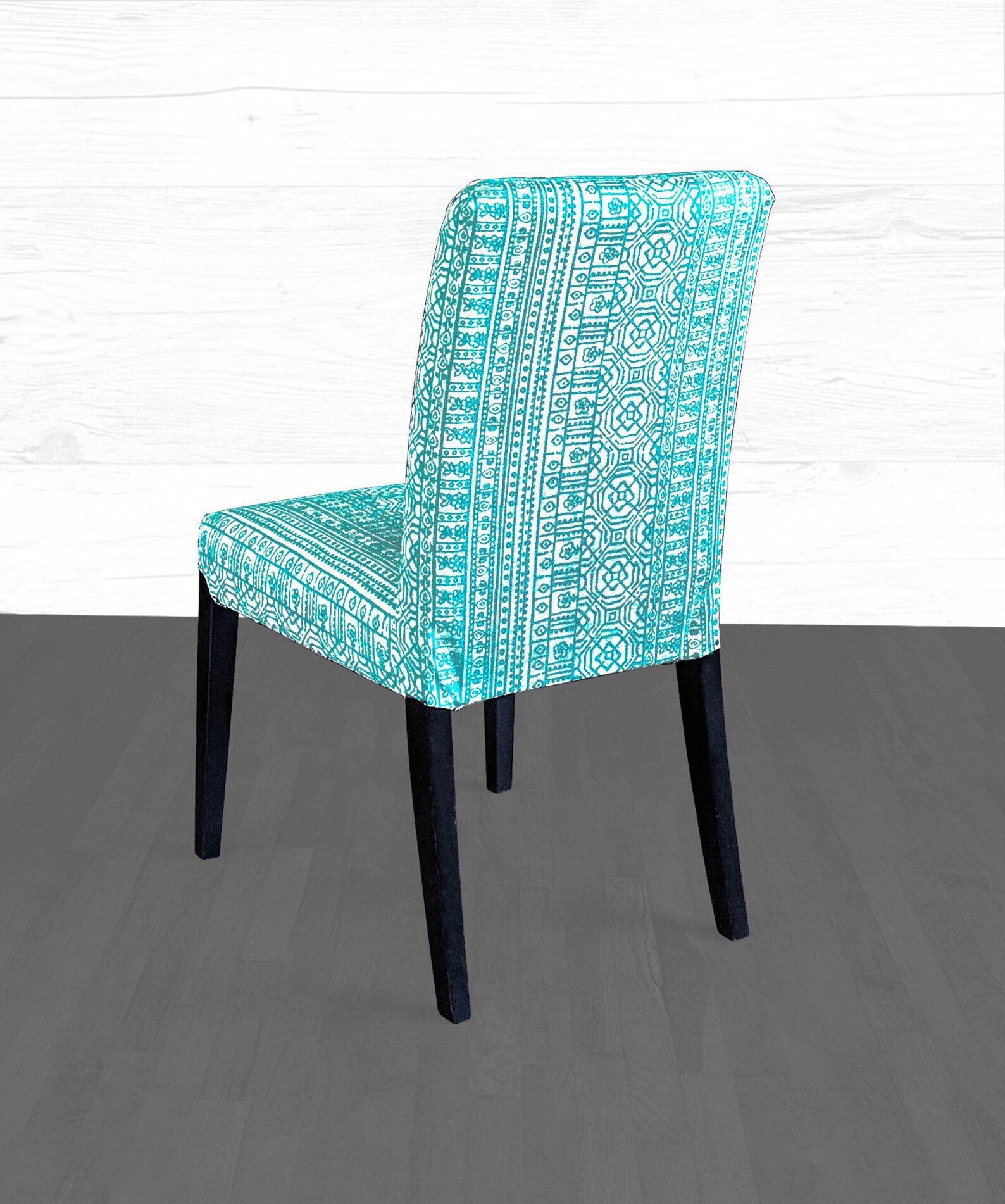 IKEA Henriksdal Dining Chair Cover Tribal Turquoise Blue Etsy