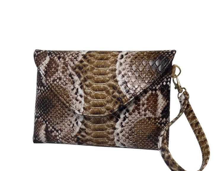 Genuine Python Snake Leather Clutch Bag - Etsy