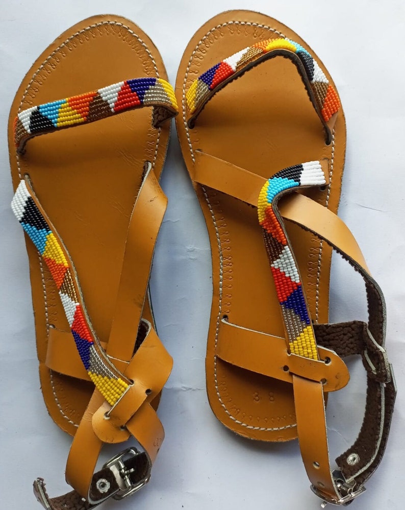 Craftmanship at Its Best Beaded Handmade Footwear Sandals Kenya Beaded