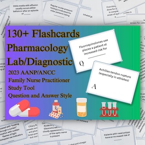 2023 AANP Farmacologia Family Nurse Practitioner Certification Exam Flash Cards. Ajudou-me a passar no exame AANP FNP na primeira tentativa. 135 cartas no total