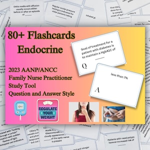 2023 AANP Endocrine Family Nurse Practitioner Zertifizierungsprüfung Flash Cards. Hat mir geholfen, die AANP FNP Prüfung beim ersten Versuch zu bestehen. 82 Karten