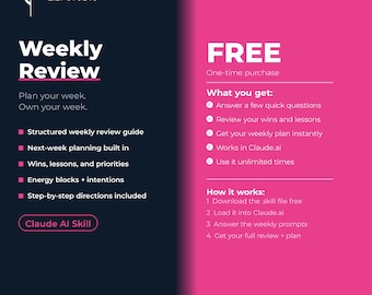 Weekly Review & Planning Generator — Claude AI