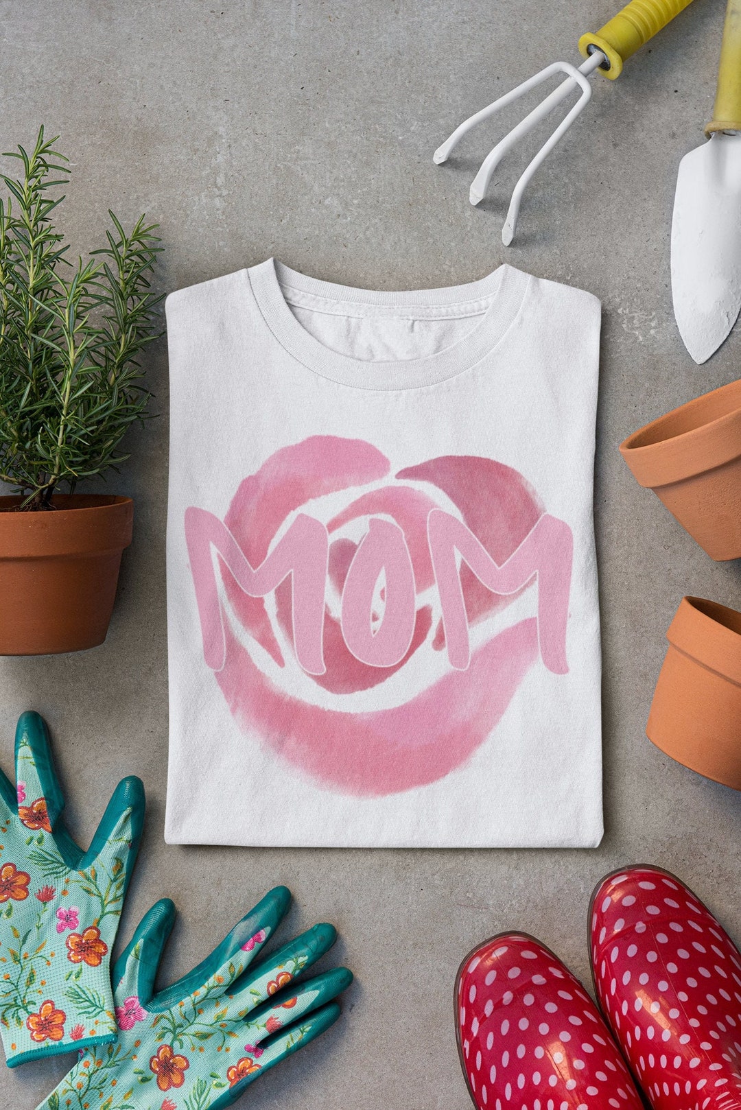 Mom on a Pink Rose Digital Download SVG, PNG, Instant, Great for ...