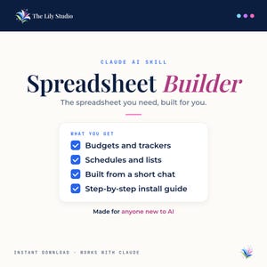 AI Spreadsheet Builder — Claude AI Skill for Data Tables Reports