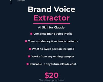 Brand Voice Extractor — Claude AI Skill for Content Creators