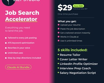 Job Search Accelerator Bundle — 5 Claude AI Skills