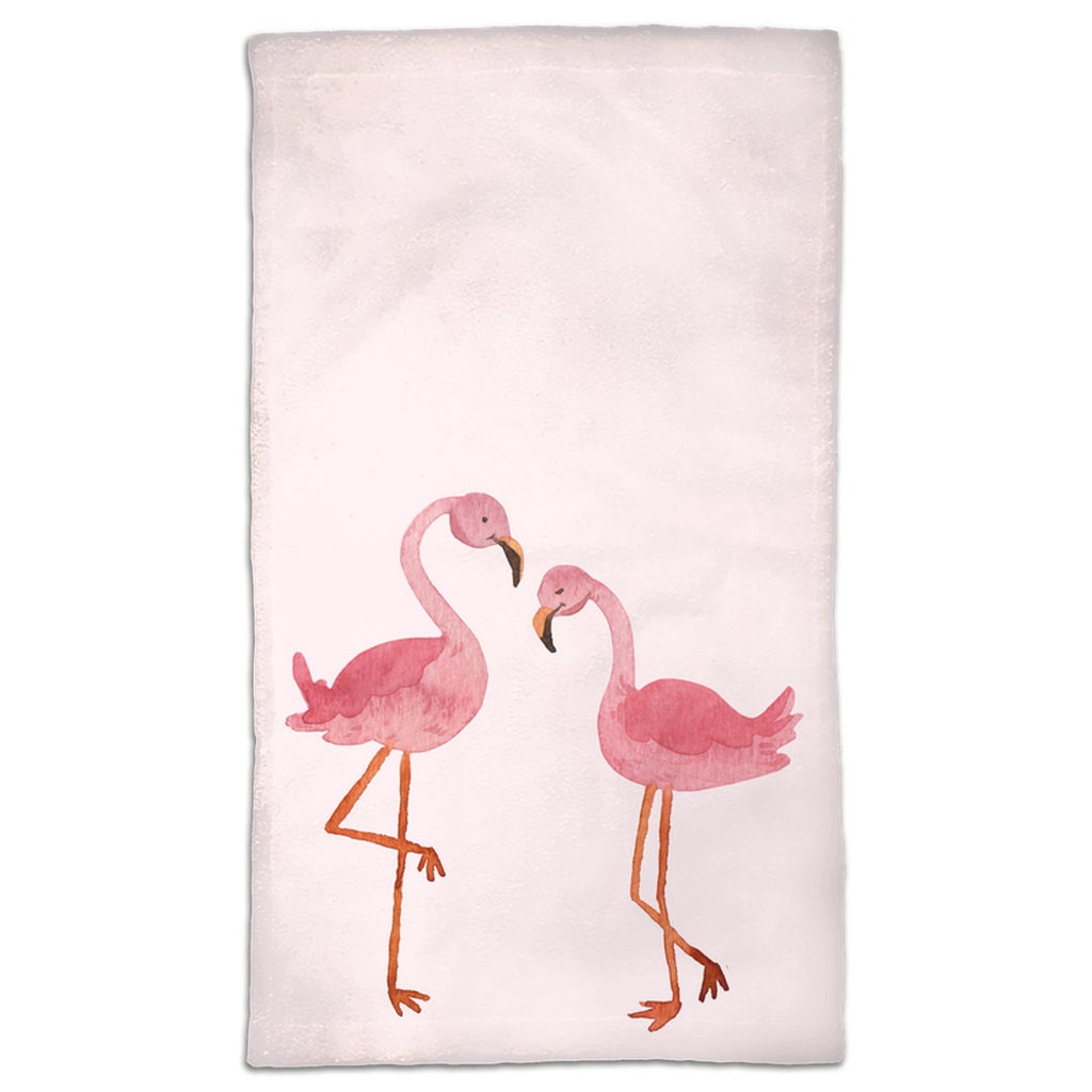 Oldehall Pack of One - Vibrant and Colorful Flamingo Kitchen Towels/Flamingo Tea Towels for Daily Use & Home Decoration Yellow Design