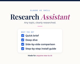 AI Research Assistant — Claude AI Skill for Deep Dive Analysis